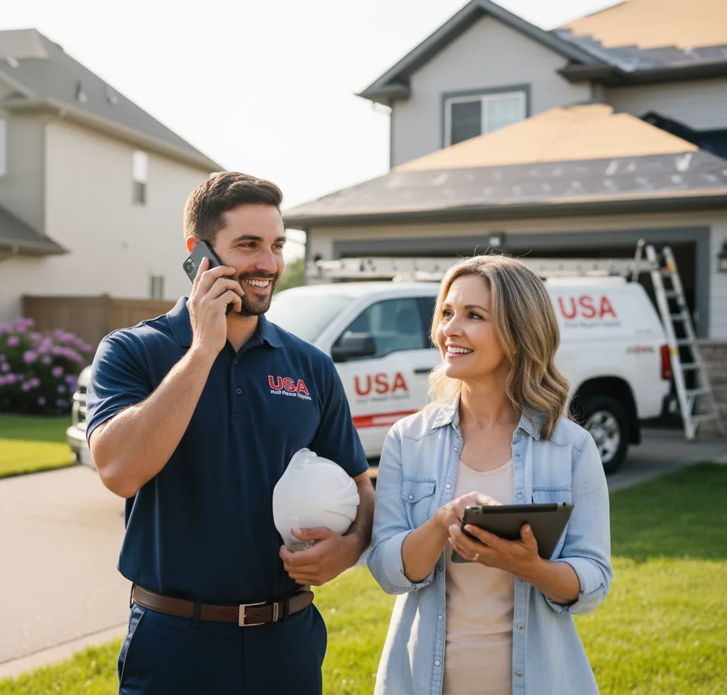 USA Roof Repair Experts customer support in Brimfield